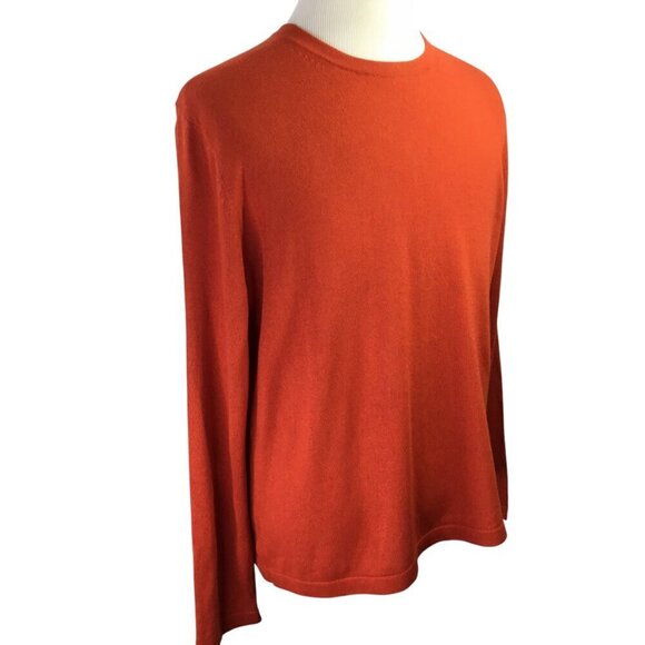 Banana Republic Silk Cashmere Sweater Men's Large Crewneck Pullover Long Sleeve - Picture 3 of 8